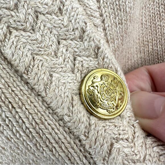 J Crew Cotton cardigan sweater lady jacket in heather khaki Size XL - Picture 4 of 6